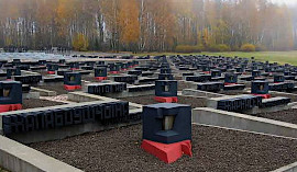 Кладбище сожженных деревень в Хатыни