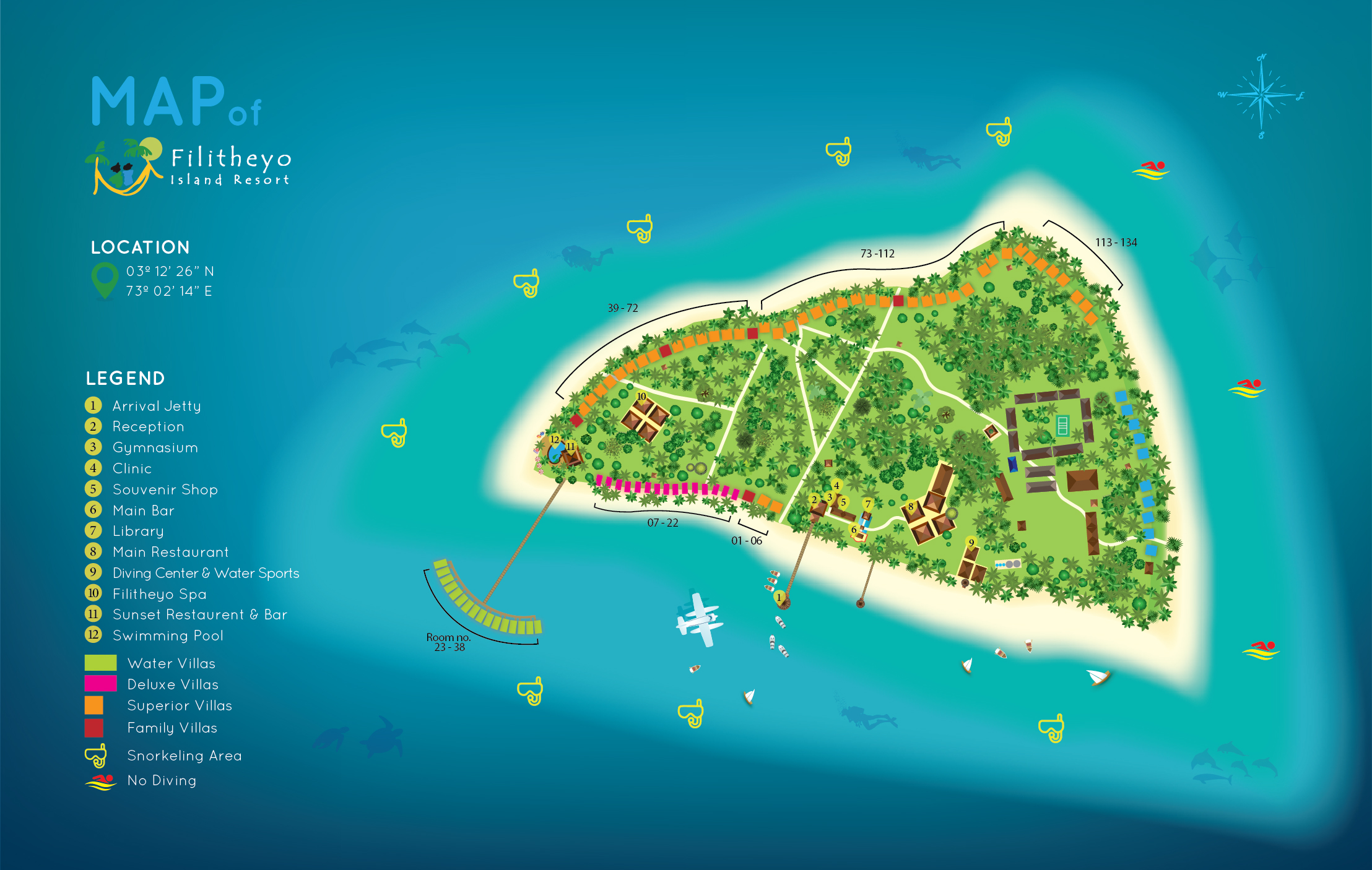 Fihalhohi island resort карта отеля