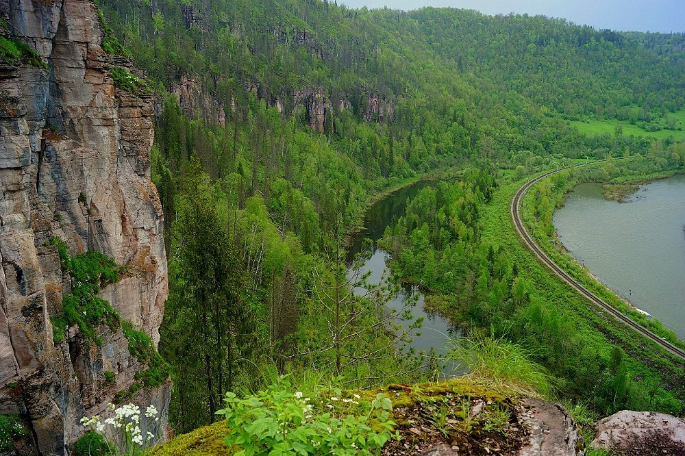 Река Инзер в Башкирии