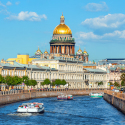 Исаакиевский собор через реку Мойка