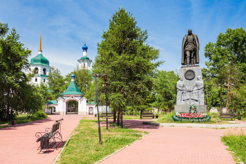 Памятник колчаку в иркутске фото Адмирал Колчак в Иркутске Пегас Туристик