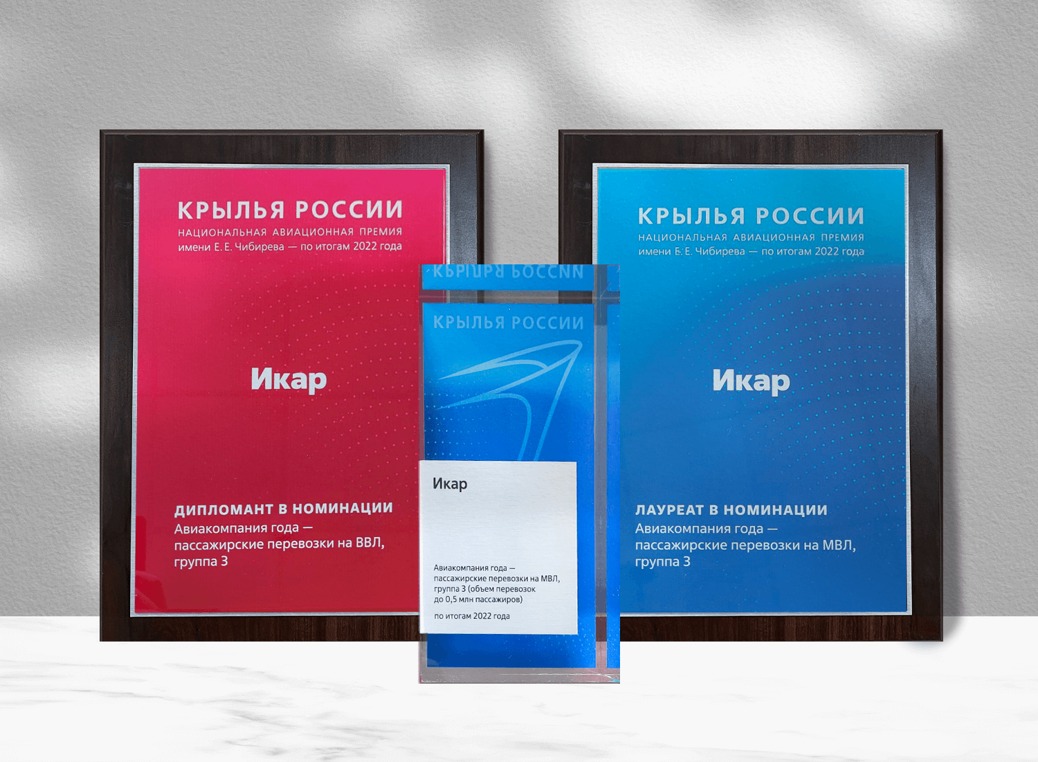 Авиакомпания Икар стала обладателем награды премии «Крылья России ...